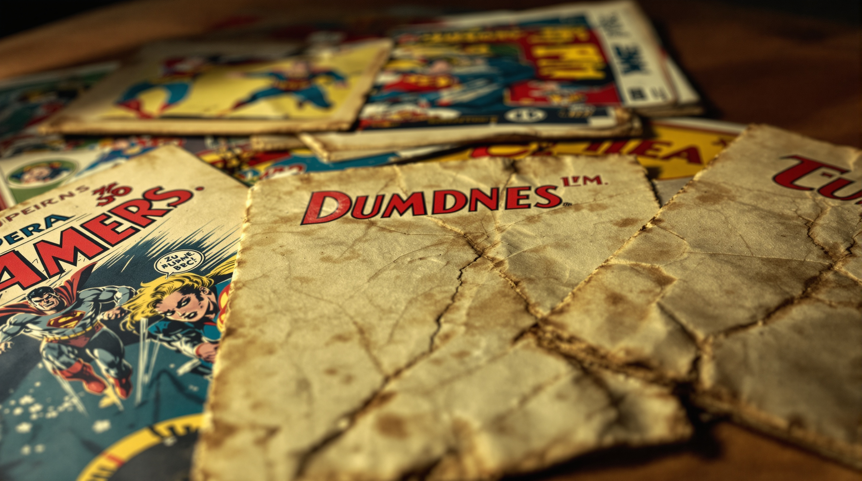 Collection of vintage Golden Age comic book covers